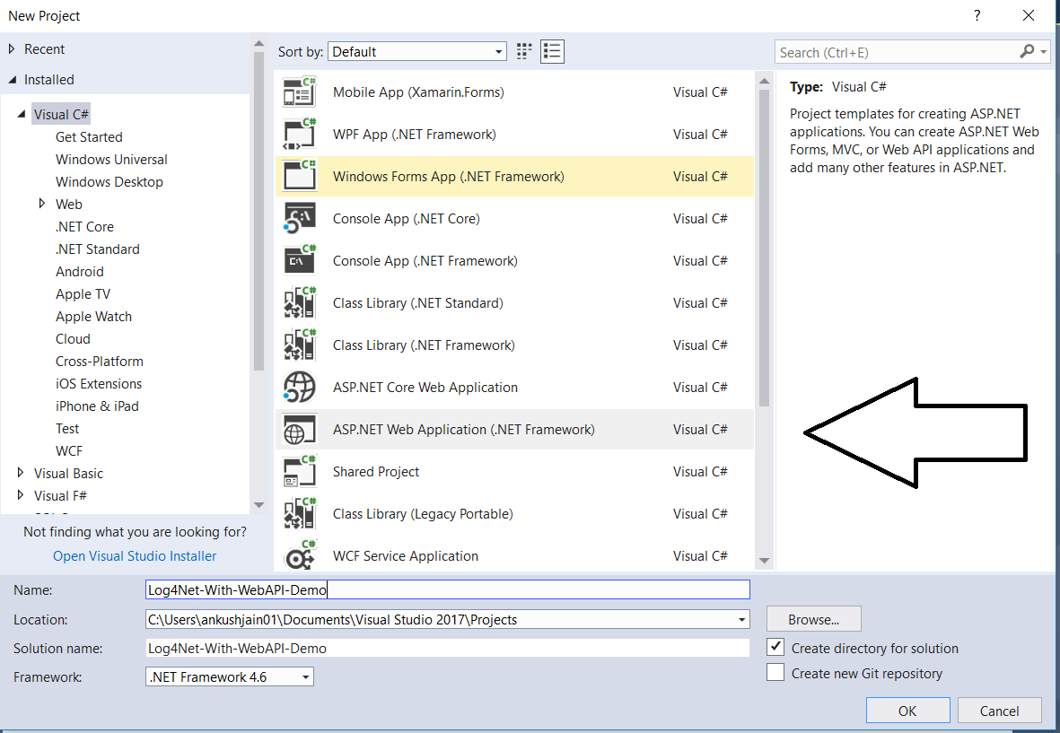 Integrating Log4Net with ASP.NET Web API2 and SQL Server